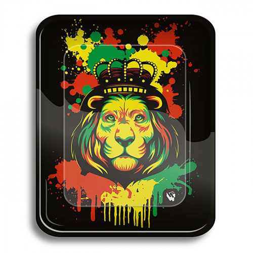 rasta lion head stencil