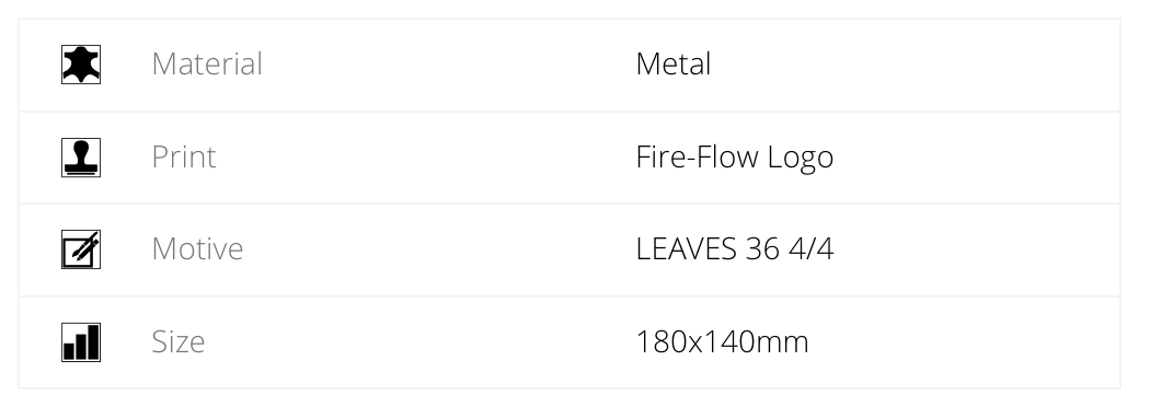 fire-flow-rolling-tray-leaves-36-specifications