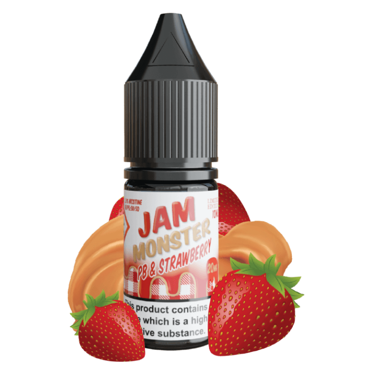 Jam Monster PB & Strawberry Jam Saltnic (10ml) | Vaperite