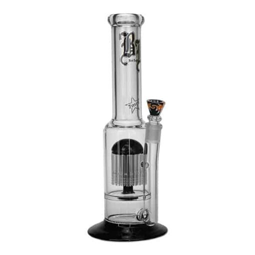 Black Leaf - 24-Arm Tree Percolator Glass Bong