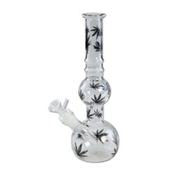 Glass Bong Hemp Leaves