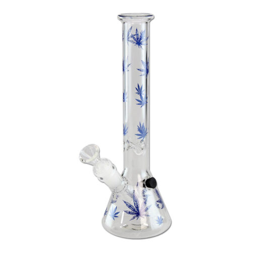 Flask Ice Bong - Hemp Leaves