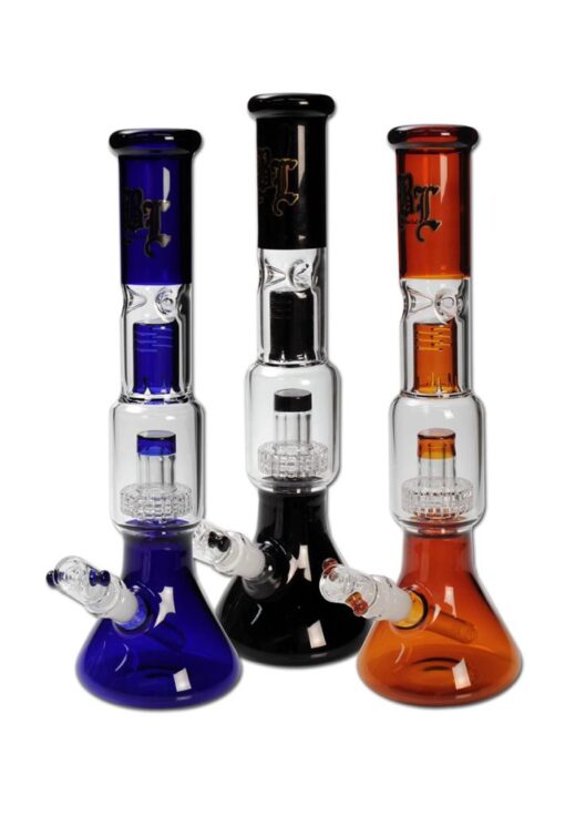 Black Leaf - Glass Bong Multi-Level-Bong Percolator Ice