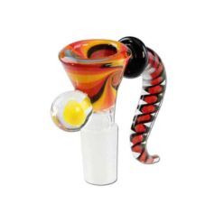 Black Leaf - Glass Art Bowl Swirl