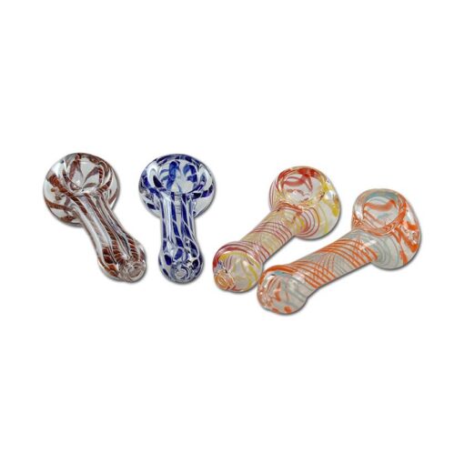 Black Leaf Hand Pipes - Various Designs (L 80mm)